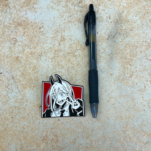 Chainsaw Man Power Pin - Picture 2 of 3